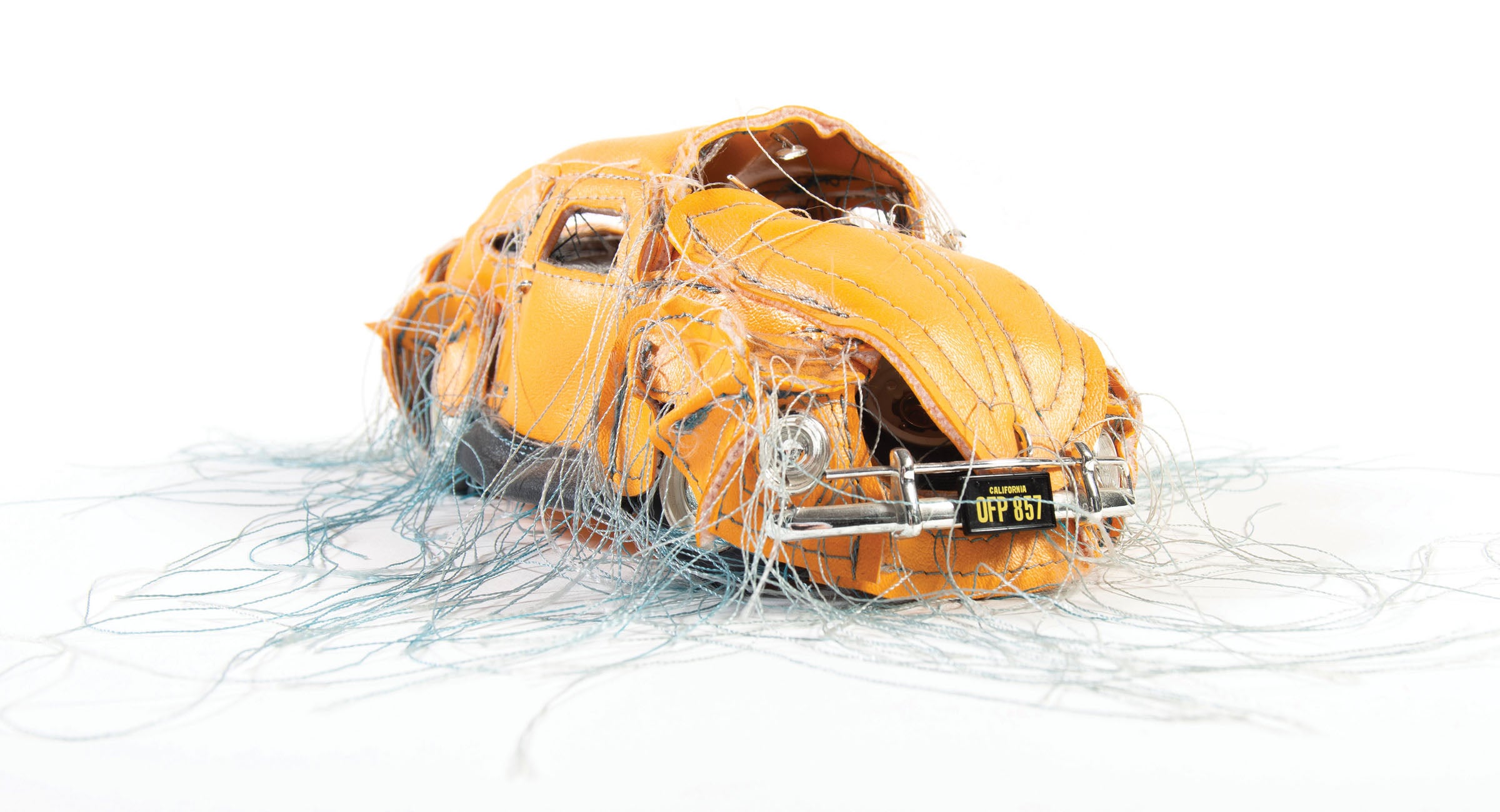 A sculpture by artist Margarita Cabrera - VOCHO VW Beetle Sedan