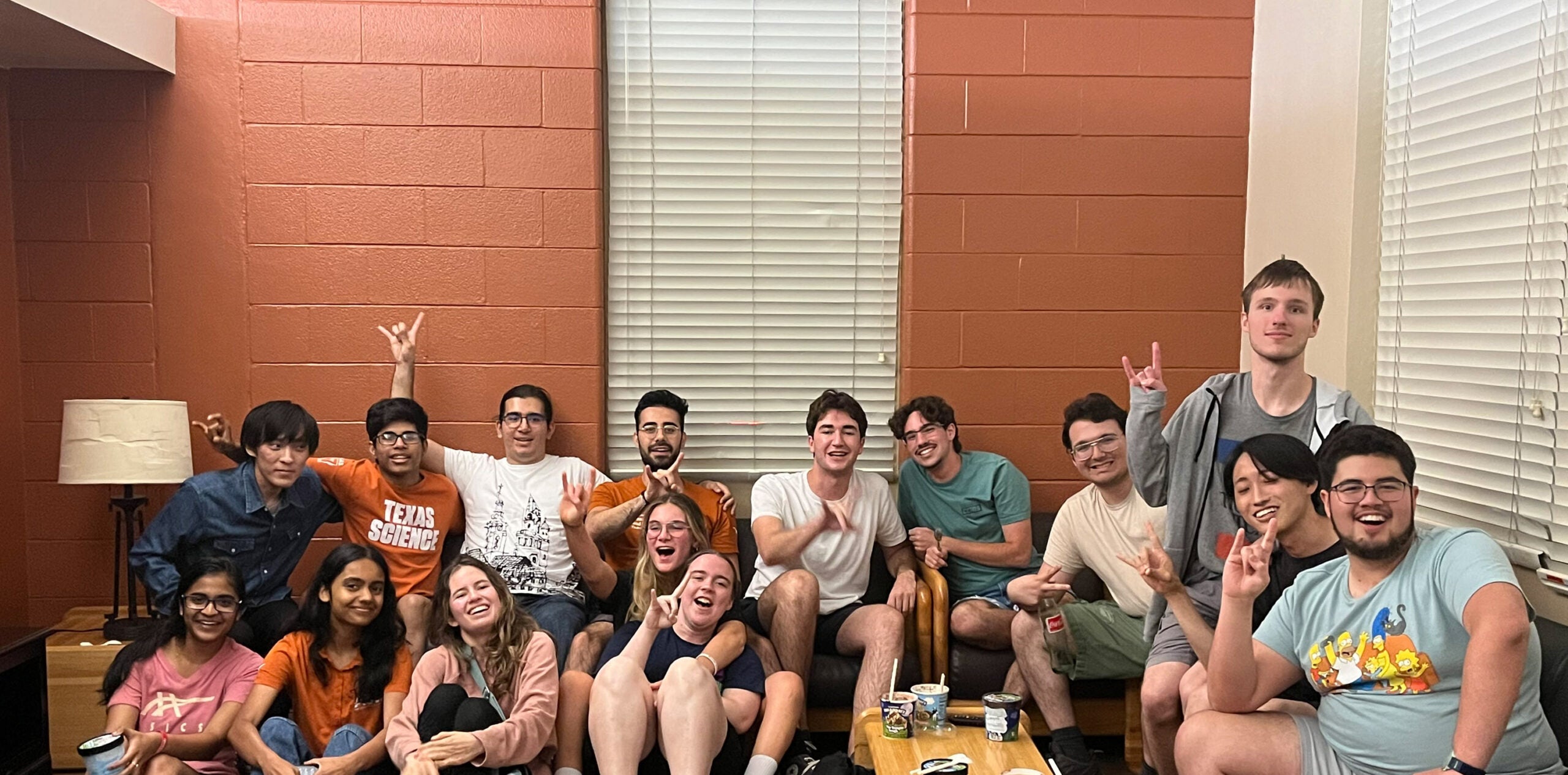 ice cream social group photo